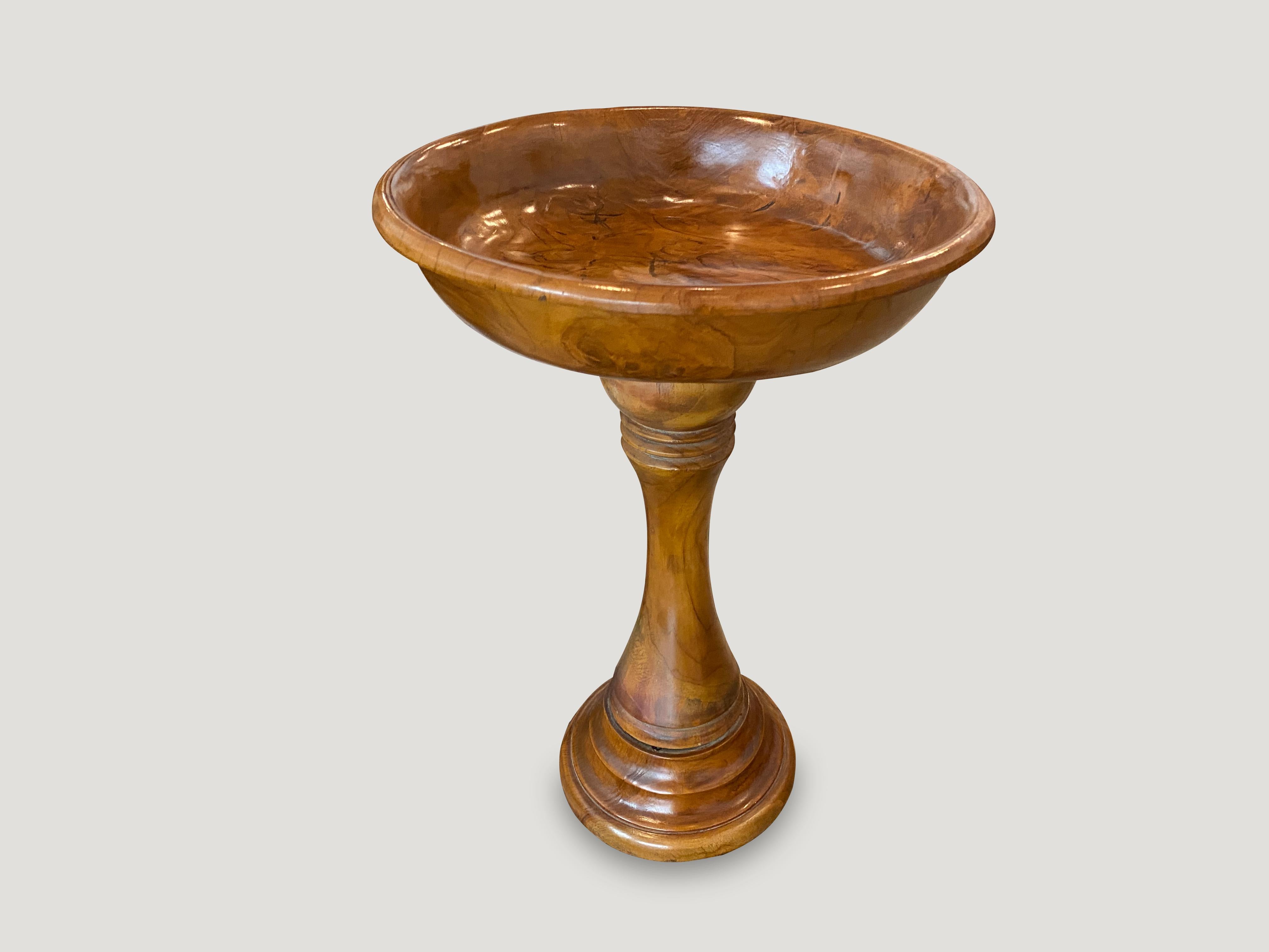 Hand carved reclaimed teak offering tray that can be used for a multitude of applications such as holding fruit, towels or soap in a bathroom to name a few examples.

Andrianna Shamaris. The Leader In Modern Organic Design.