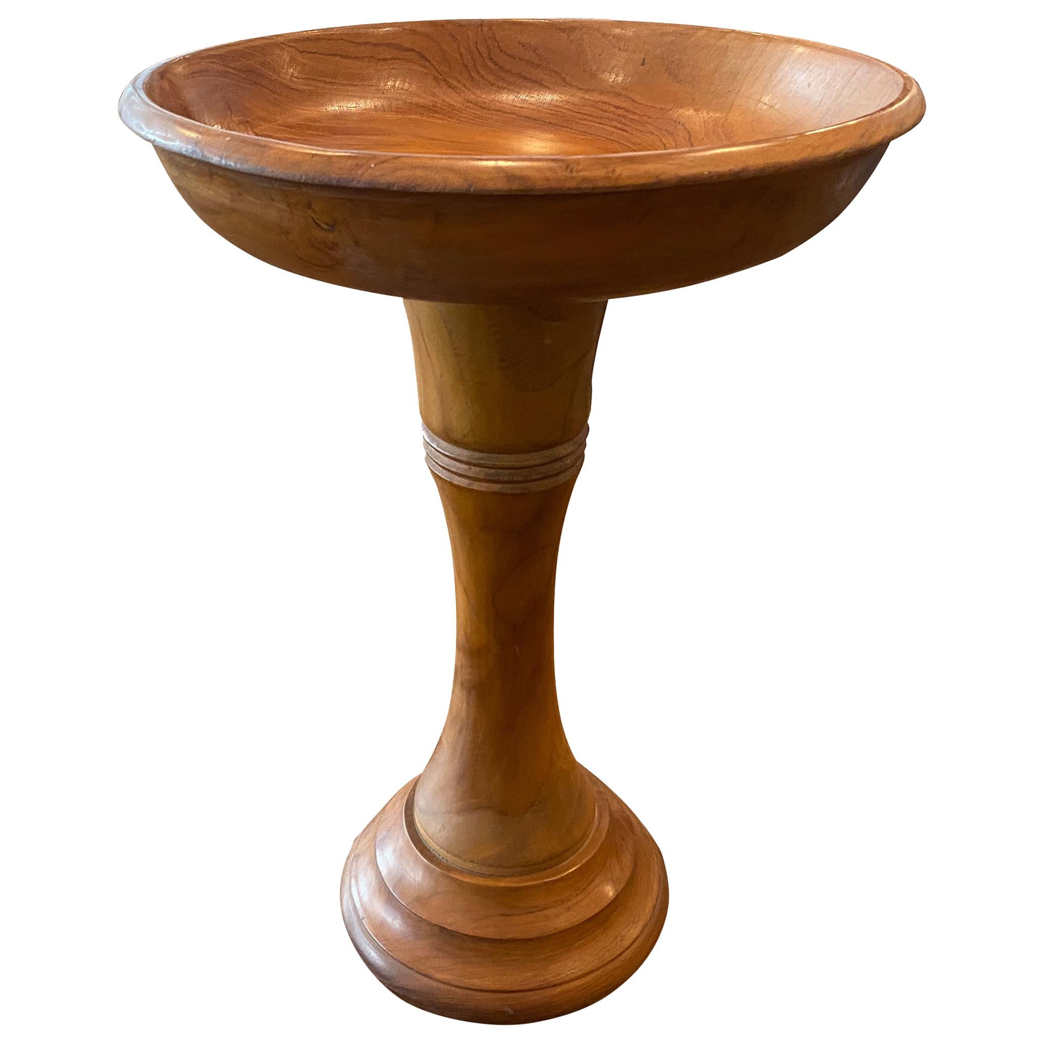 Andrianna Shamaris Teak Wood Offering Tray For Sale