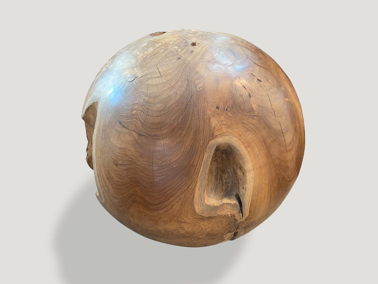 teak sphere