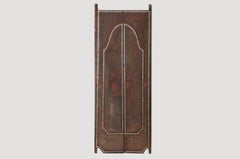 Andrianna Shamaris Teak Wood Temple Door with Shell Inlay