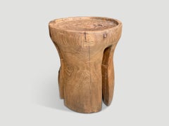 Tavolino in legno di teak stile vassoio Andrianna Shamaris