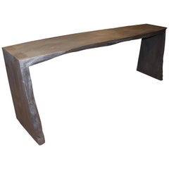 Andrianna Shamaris Console Tripla in Wood Bruciato