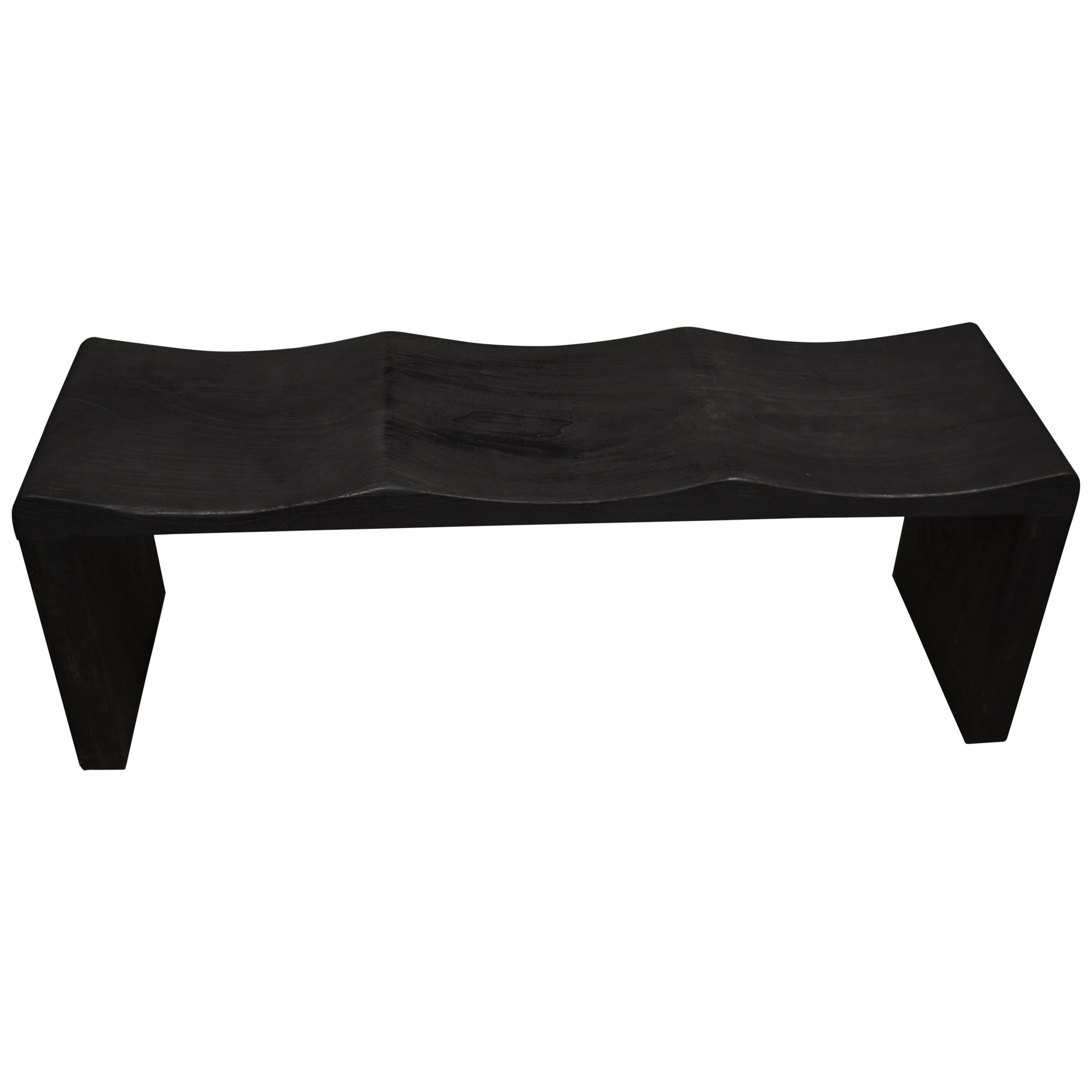 Triple Silver Trim Mirrored XBand Bench For Sale at 1stDibs