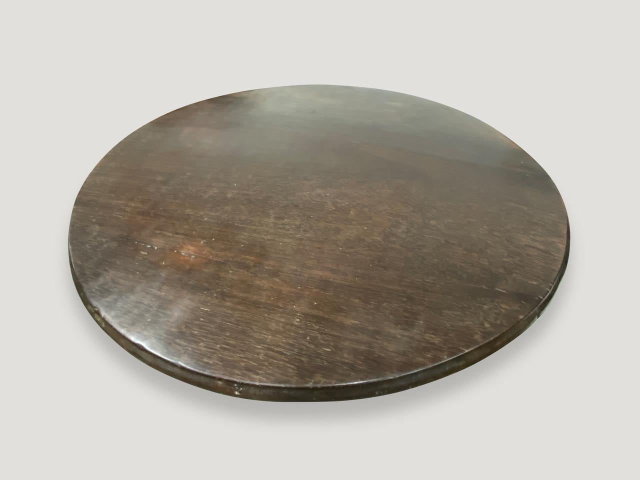 Andrianna Shamaris Ulin Wood Cocktail Table In Excellent Condition For Sale In New York, NY