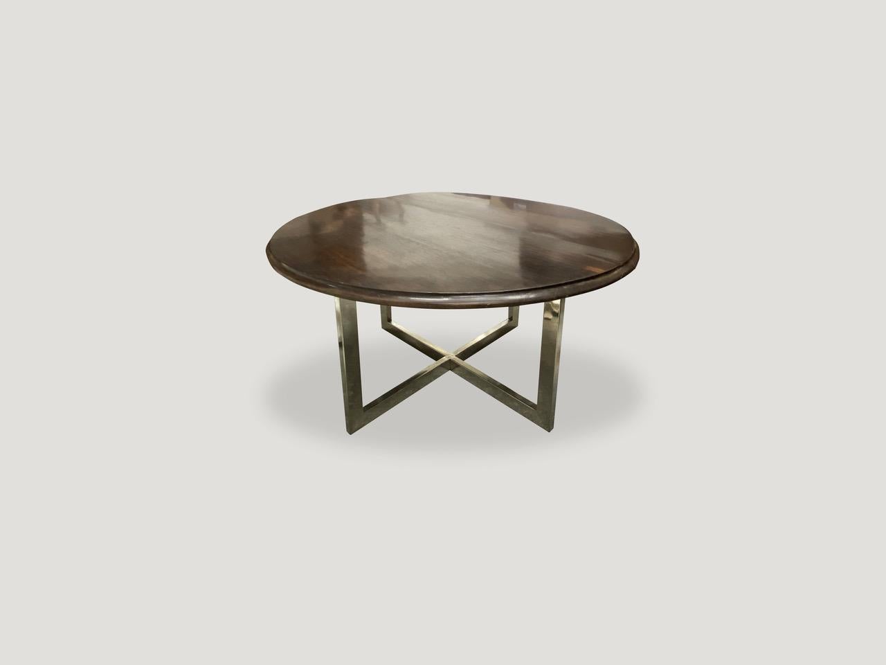Andrianna Shamaris Ulin Wood Cocktail Table In Excellent Condition In New York, NY