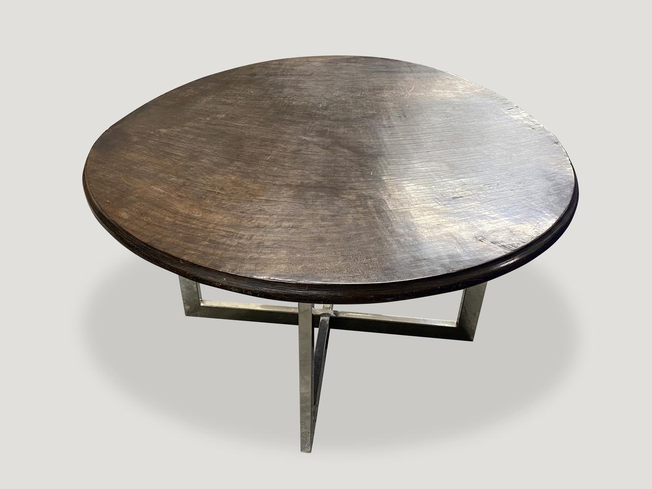 Late 20th Century Andrianna Shamaris Ulin Wood Cocktail Table For Sale