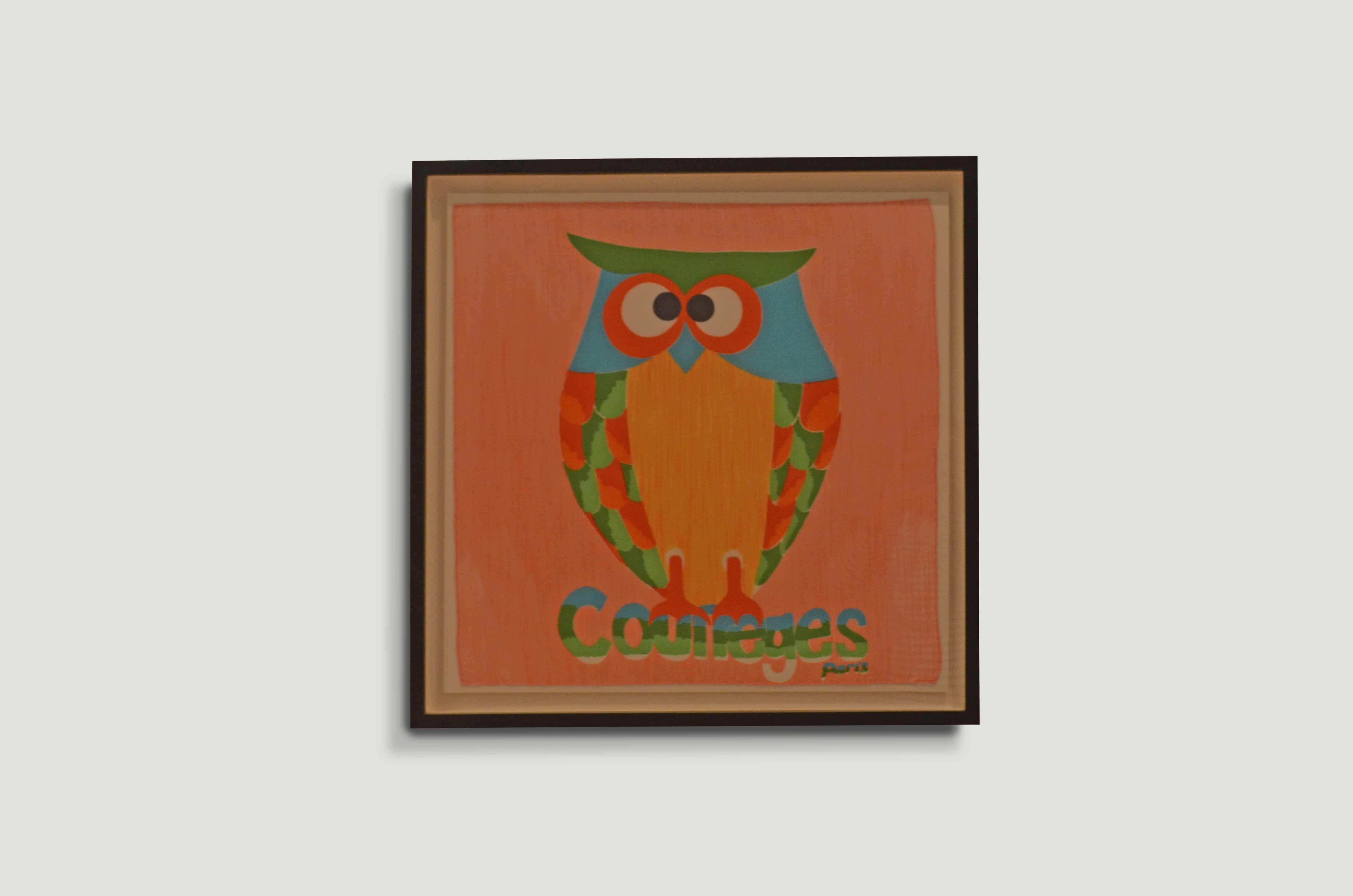 Rare, vintage courrèges scarve in excellent condition, found in Paris. Set in a modern espresso teak wood frame. Limited collection available.

Andrianna Shamaris. The Leader In Modern Organic Design™