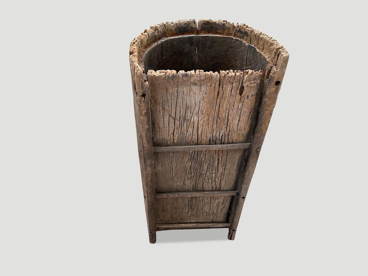 Wood Andrianna Shamaris Wabi Sabi Antique Container For Sale
