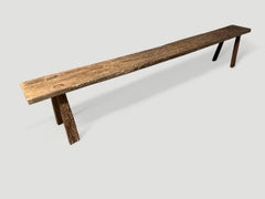 Andrianna Shamaris Wabi Sabi Teak Wood Long Bench
