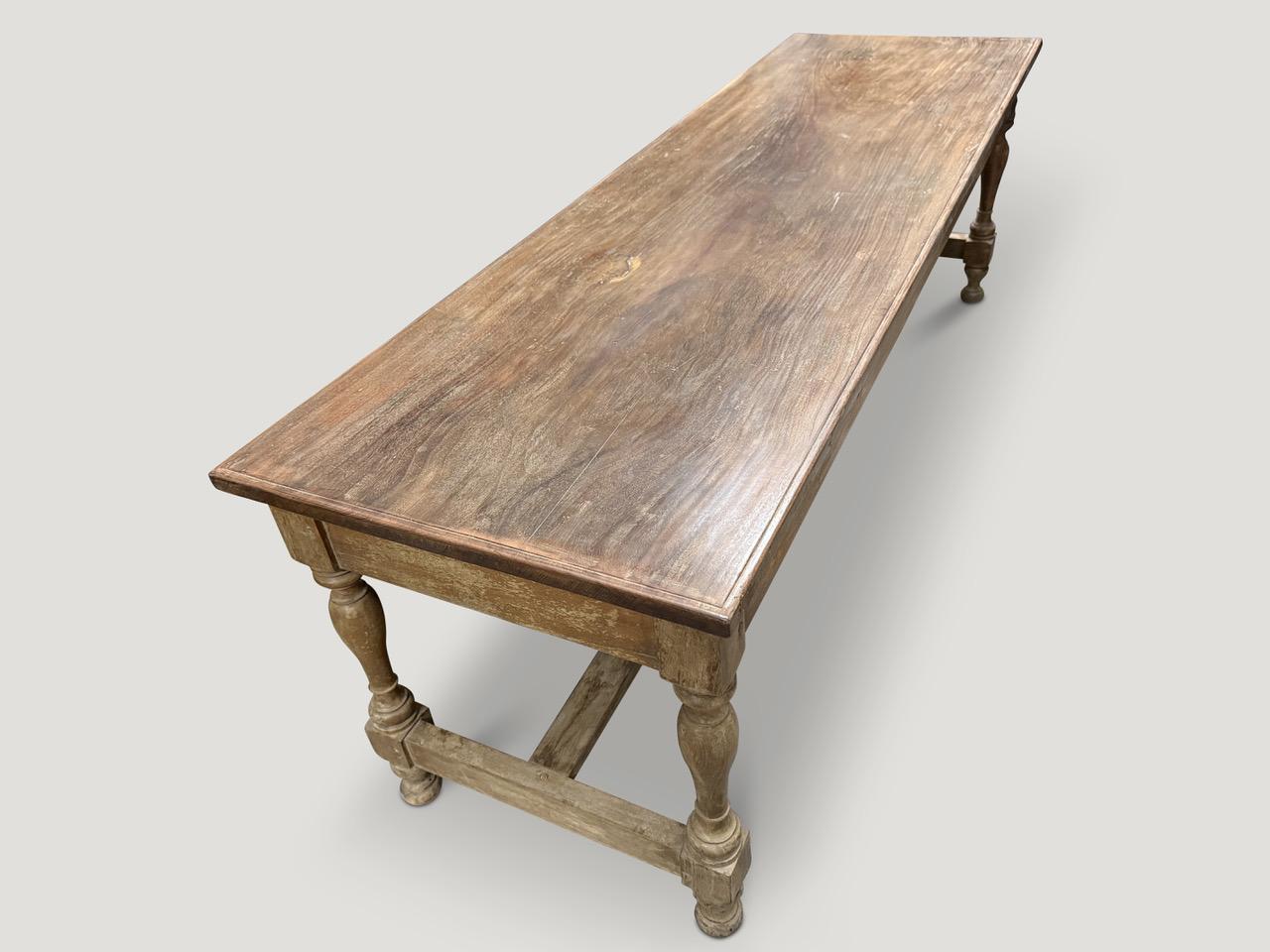 Dutch Colonial Andrianna Shamaris Wabi Sabi Console Table For Sale