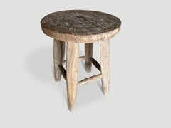 Andrianna Shamaris Wabi Sabi Round Side Table or Stool