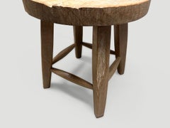 Andrianna Shamaris Wabi Sabi Round Side Table or Stool