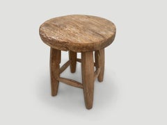 Andrianna Shamaris Wabi Sabi Round Side Table or Stool