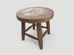 Andrianna Shamaris Wabi Sabi Round Side Table or Stool