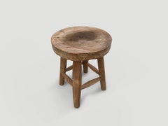 Andrianna Shamaris Wabi Sabi Round Side Table or Stool