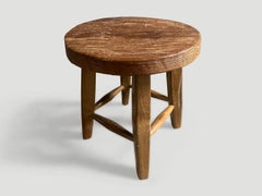Andrianna Shamaris Wabi Sabi Round Side Table or Stool
