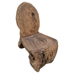 Andrianna Shamaris Wabi Sabi Sculptural Teak Wood Chair
