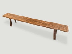 Andrianna Shamaris Wabi Sabi Teak Wood Bench