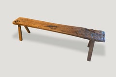 Andrianna Shamaris Wabi Sabi Teak Wood Bench