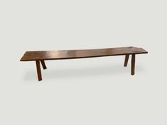 Andrianna Shamaris Wabi Sabi Teak Wood Bench