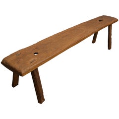 Antique Andrianna Shamaris Wabi Sabi Teak Wood Bench