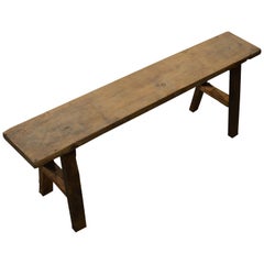 Andrianna Shamaris Wabi Sabi Teak Wood Bench