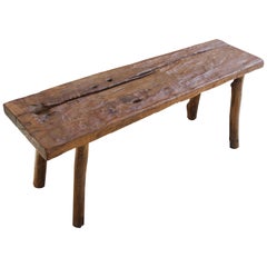 Andrianna Shamaris Wabi Sabi Teak Wood Bench