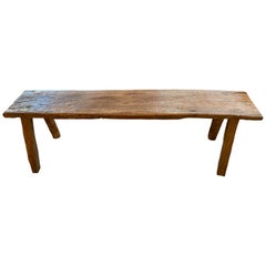 Andrianna Shamaris Wabi Sabi Teak Wood Bench