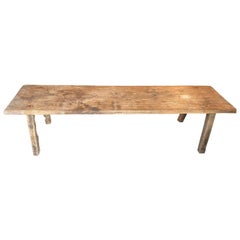 Andrianna Shamaris Wabi Sabi Teak Wood Bench