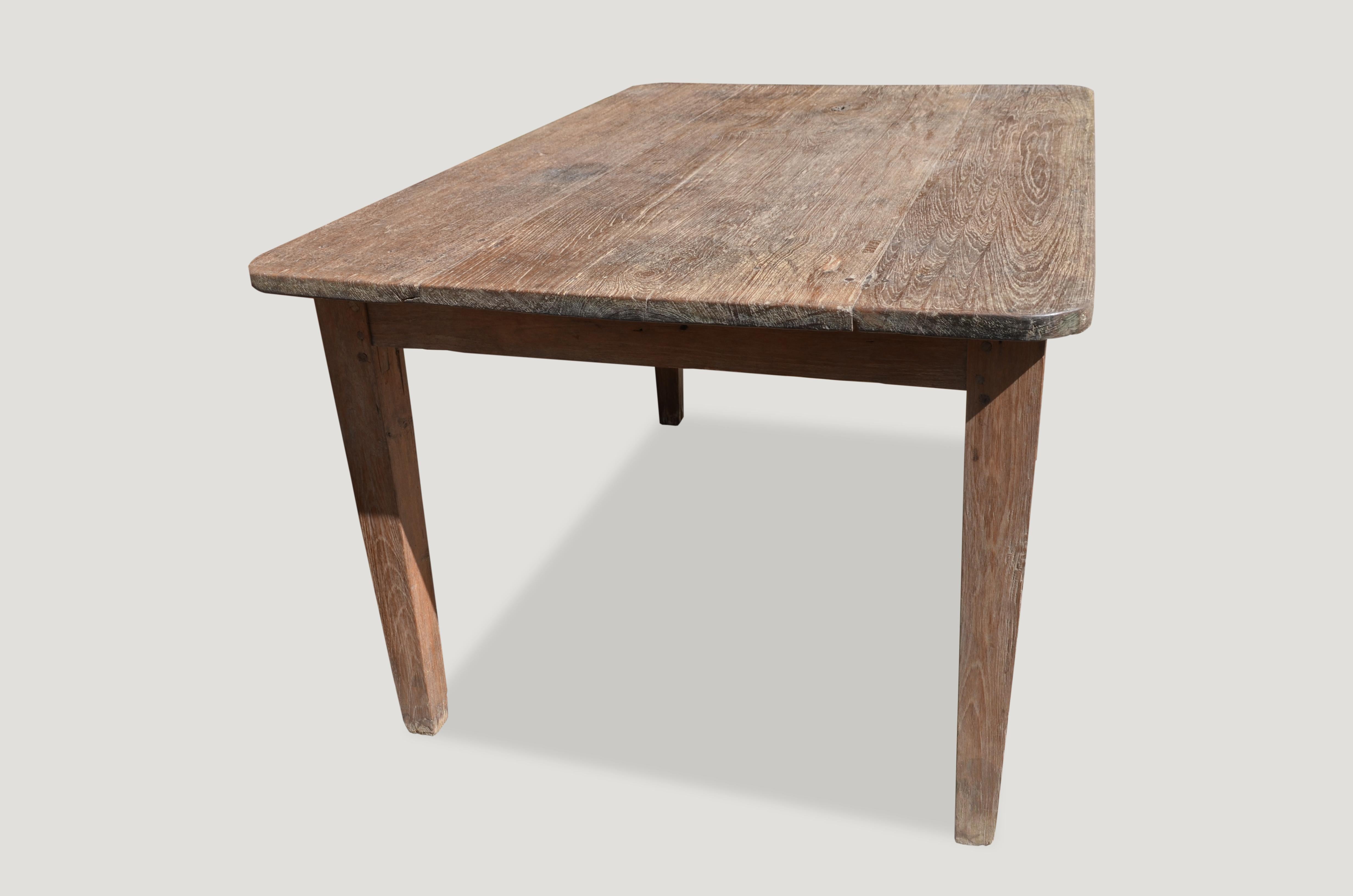 This dining table was sourced in the spirit of Wabi-sabi, a Japanese philosophy that beauty can be found in imperfection and impermanence. It’s a beauty of things modest and humble. It’s a beauty of things unconventional. It is the opposite of