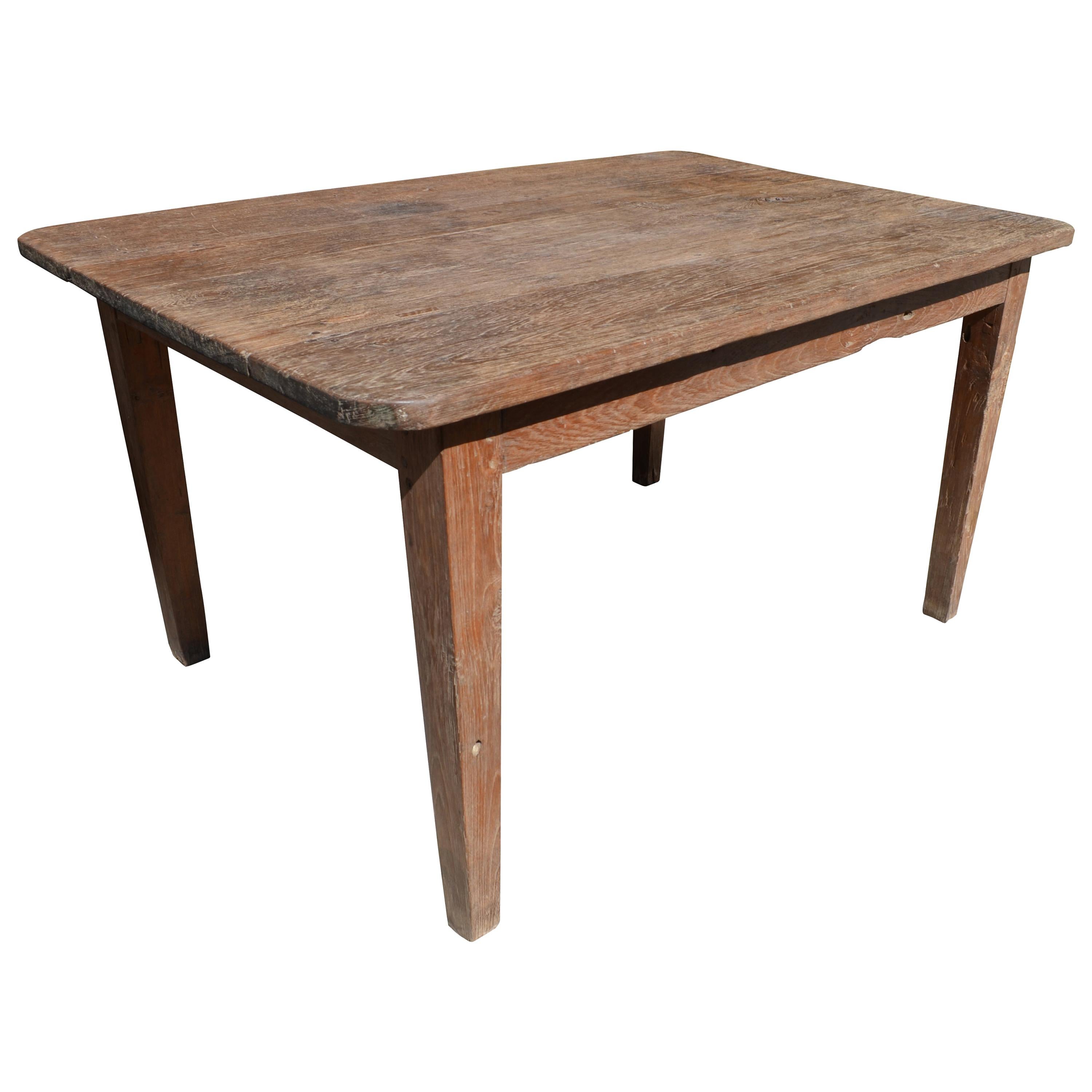 Andrianna Shamaris Wabi Sabi Teak Wood Dining Table or Desk For Sale