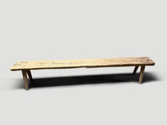 Andrianna Shamaris Wabi Sabi Teak Wood Long Bench