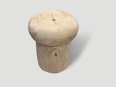 Andrianna Shamaris Wabi-Sabi Teak Wood Side Table