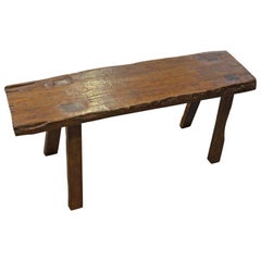 Andrianna Shamaris Wabi Teak Wood Bench