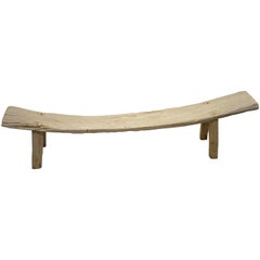 Andrianna Shamaris Wabi Teak Wood Primitive Bench