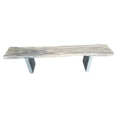 Andrianna Shamaris Wood and Granite Bench