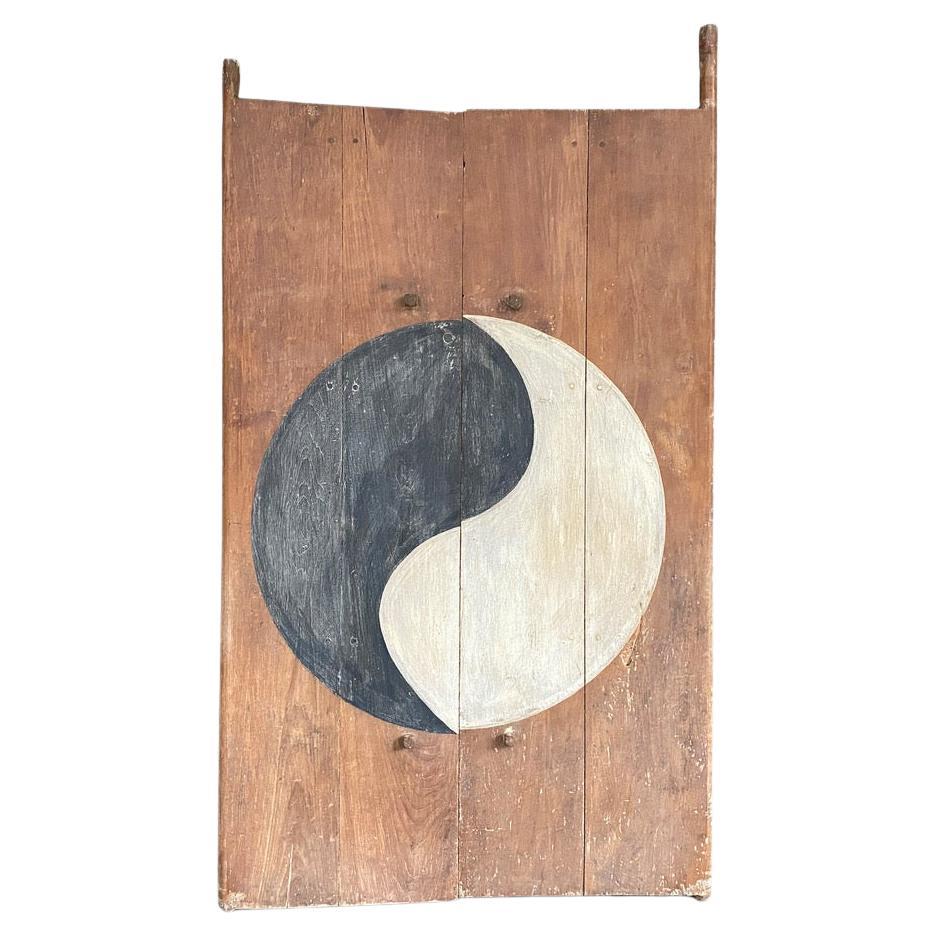 Andrianna Shamaris Yin and Yang Antique Door For Sale