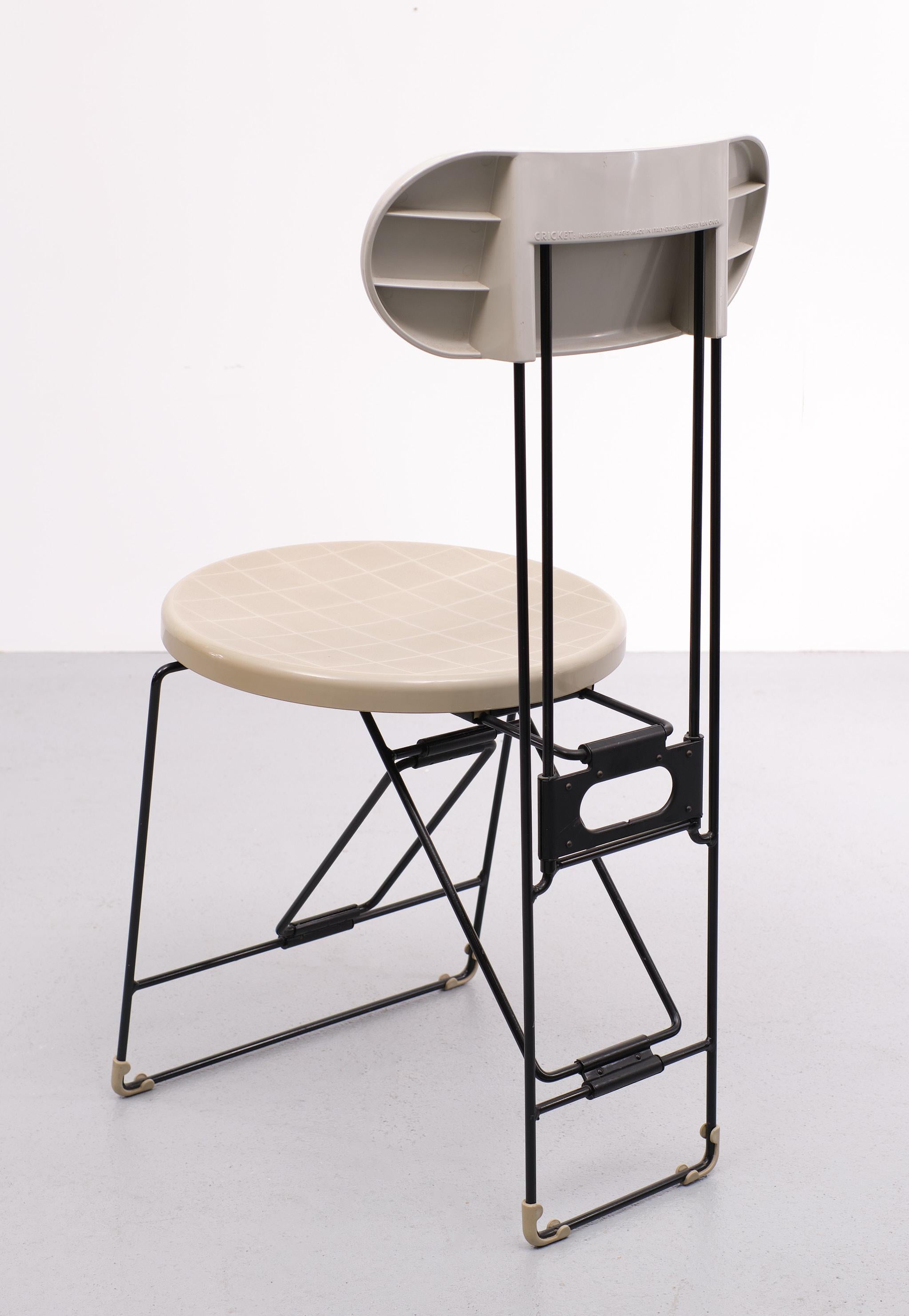 Andries Van Onck Post Modern Folding Chair, 1984 In Good Condition For Sale In Den Haag, NL