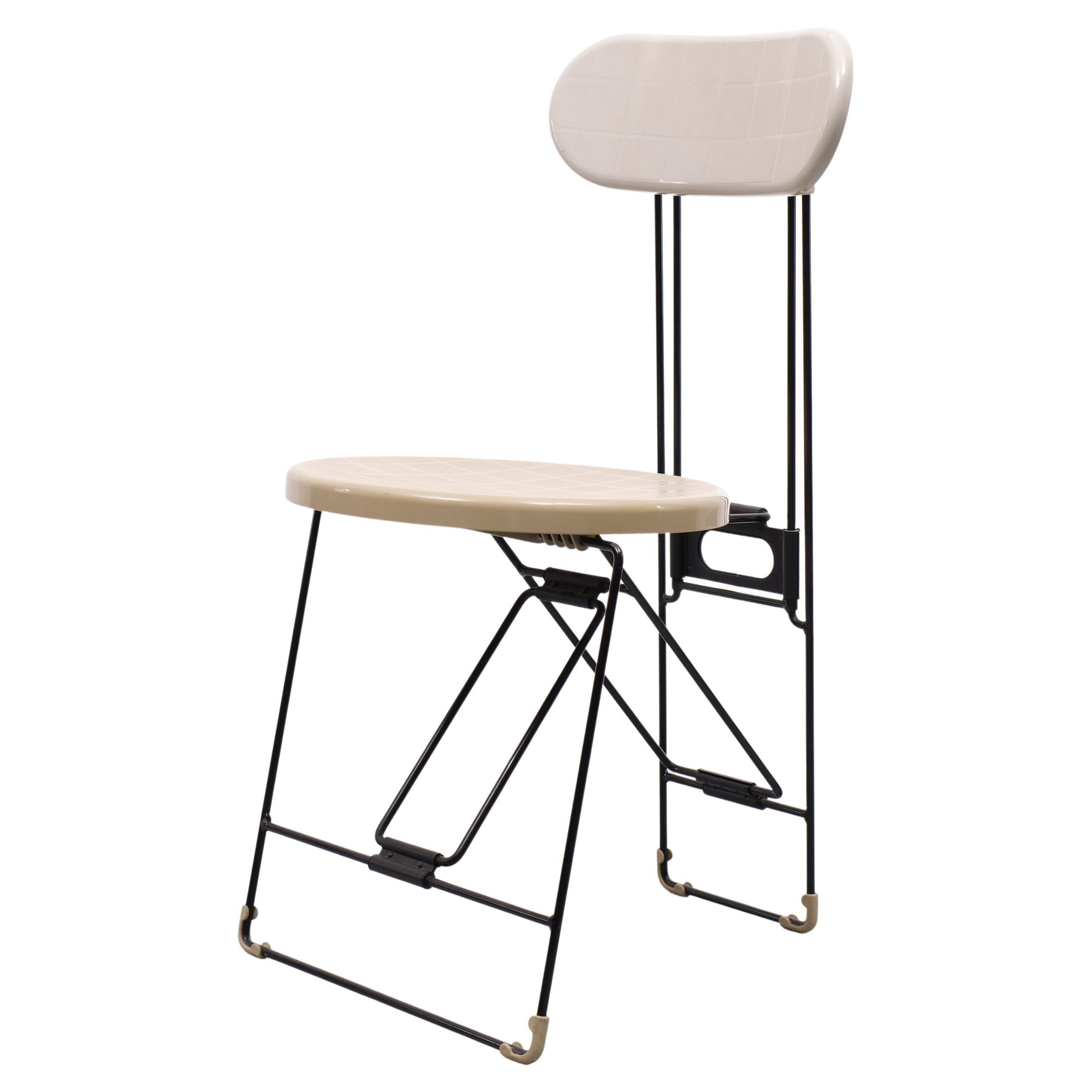 Andries Van Onck Post Modern Folding Chair, 1984 For Sale