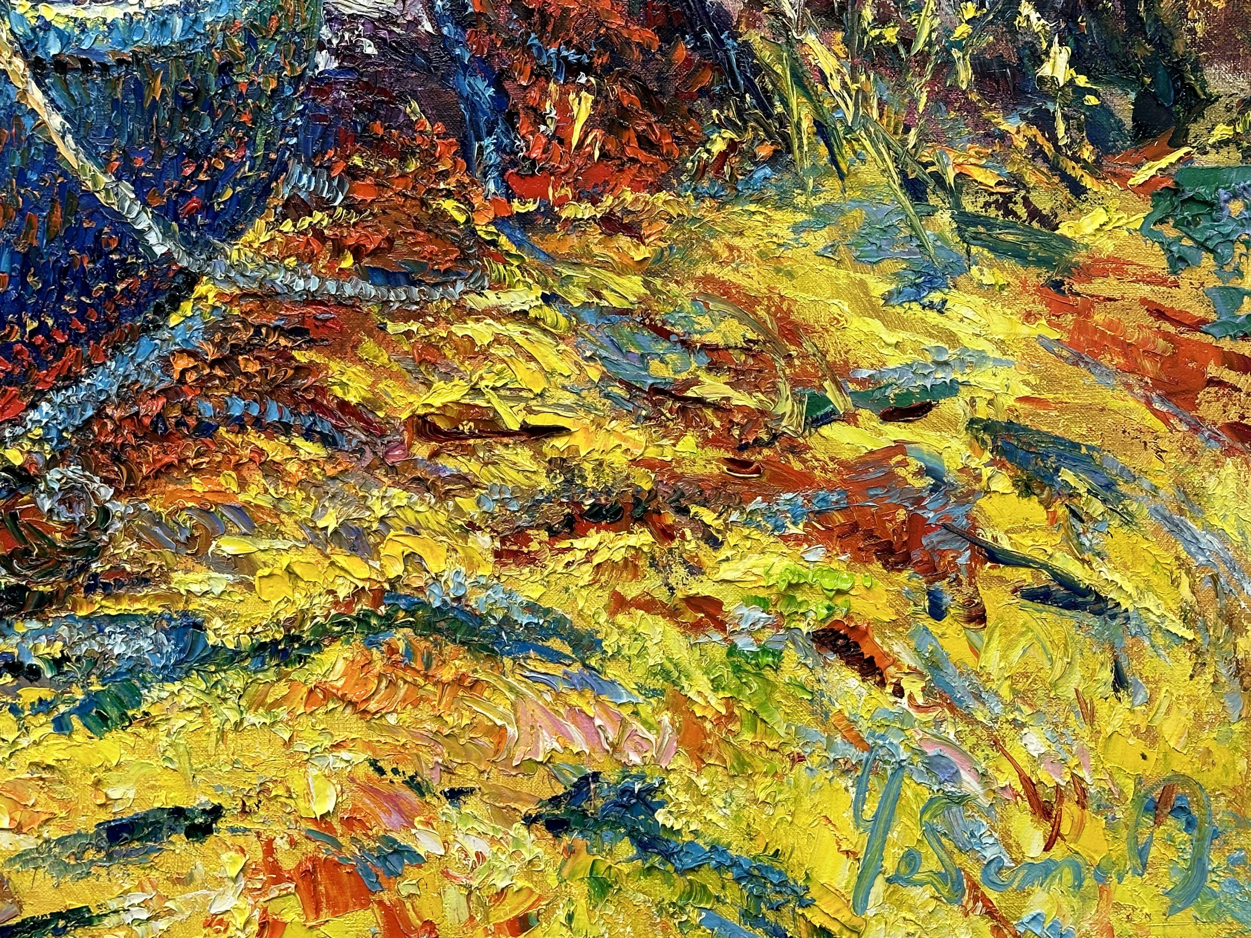 â€žHerbstmärchenâ€œ Ukraine. Vilkovo, Gemälde, Öl auf Leinwand (Impressionismus), Painting, von Andrii Chebotaru
