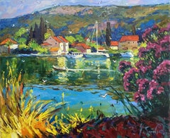 "Dreams". Croatia. Dubrovnik, Painting, Oil on Canvas
