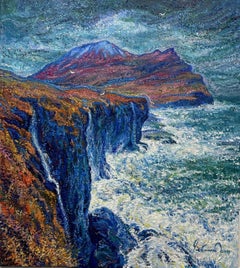 "Magic of the Elements"  Faroe Islands., Painting, Oil on Canvas