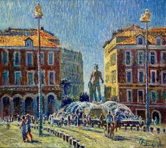 "Nice. Summer Day"  Nice France, Painting, Oil on Canvas