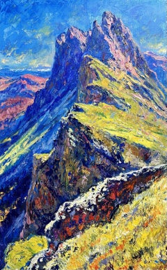 "The Dolomites" Alps. Italy., Painting, Oil on Canvas