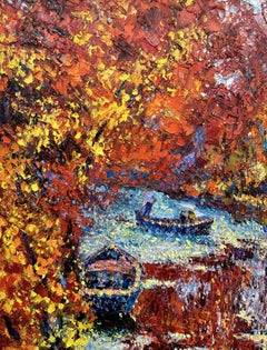 "Ukrainian Venice"  Vilkovo. Ukraine., Painting, Oil on Canvas
