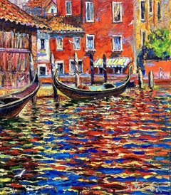 "Bright Venice" Venice, Italy., Painting, Oil on Canvas