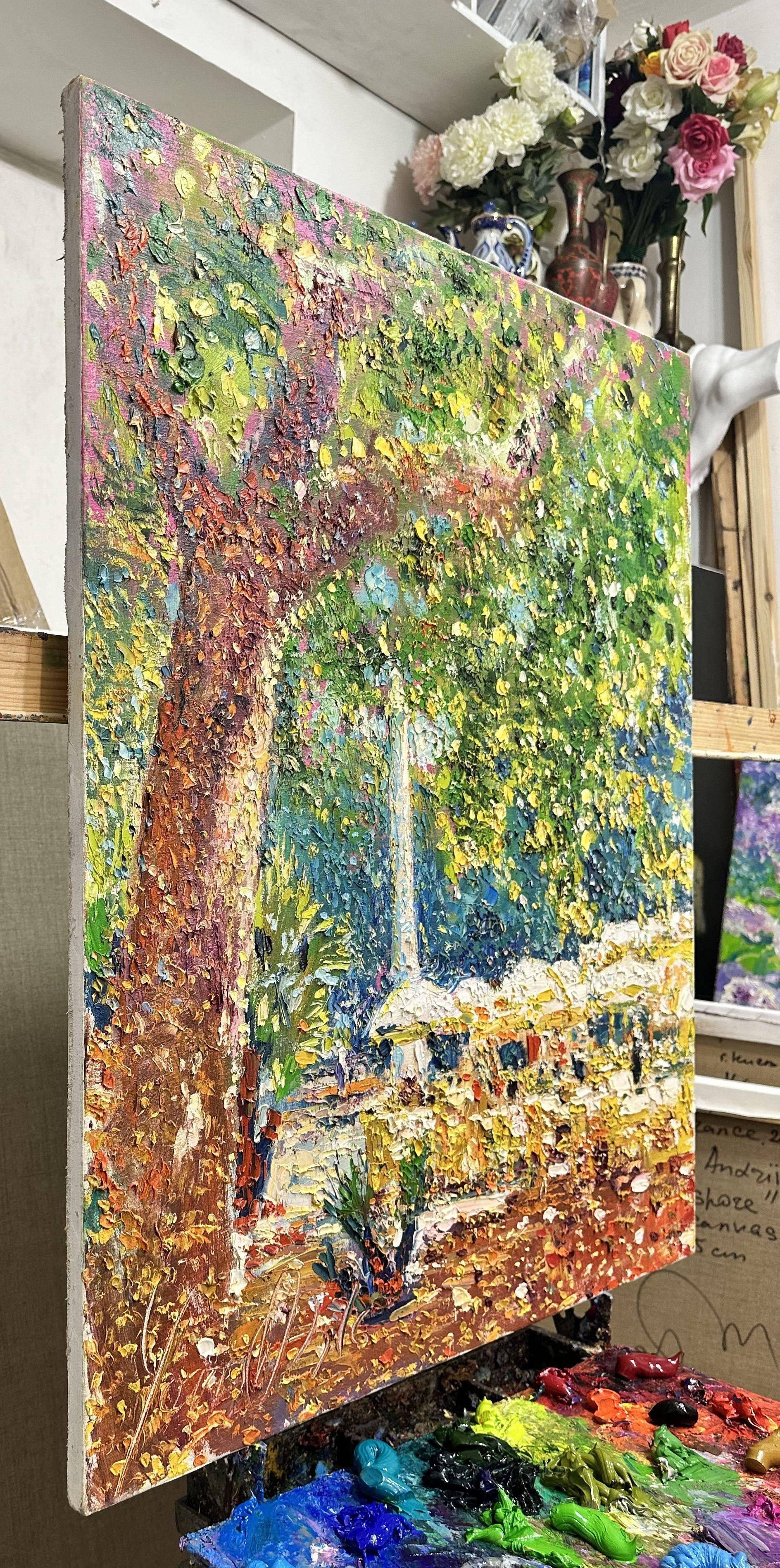 „In the Shade“ Antibes Französische Riviera, Gemälde, Öl auf Leinwand im Angebot 2