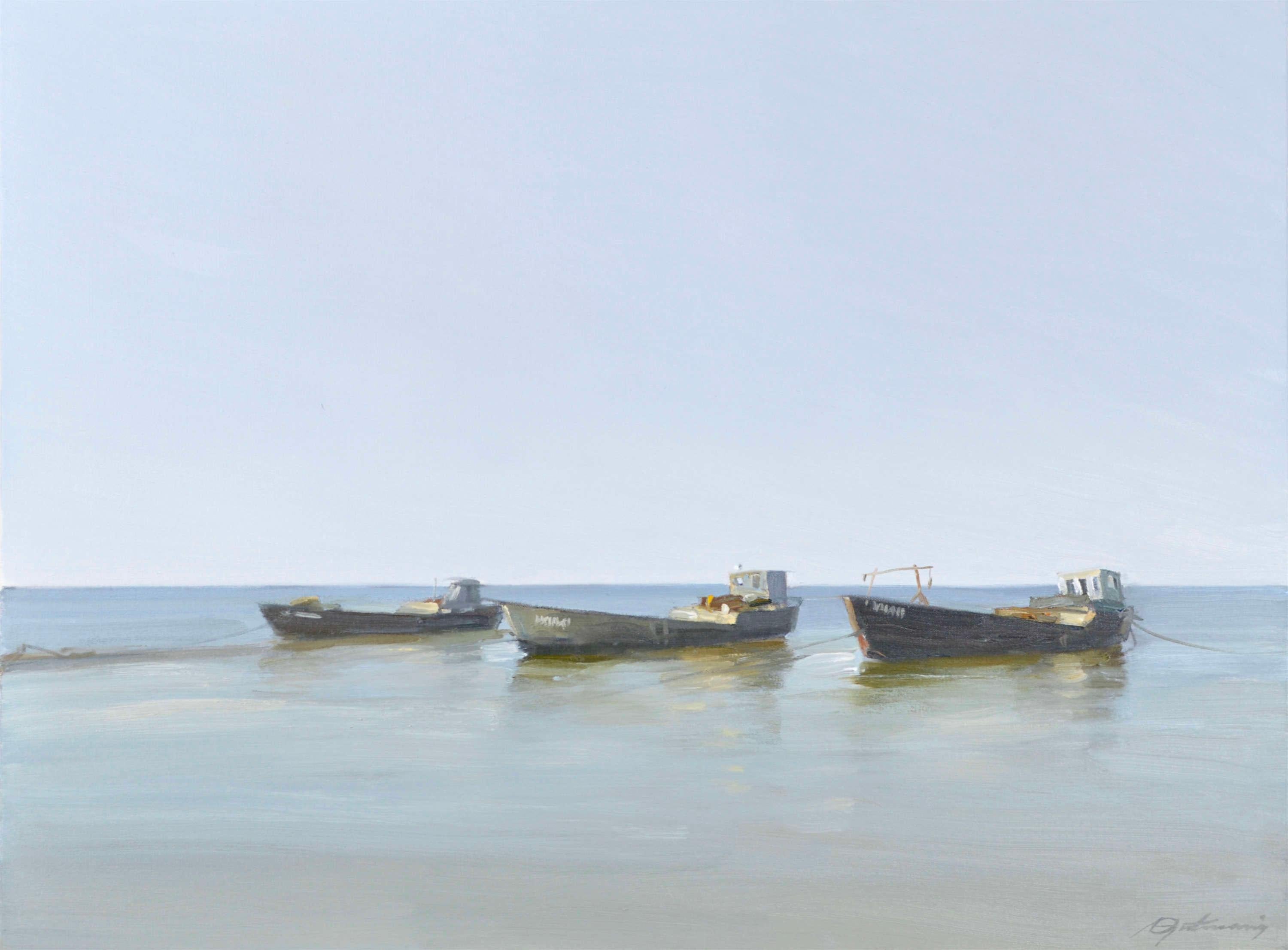 Net Boats. 2026. Óleo sobre lienzo. 60 x 80 cm
