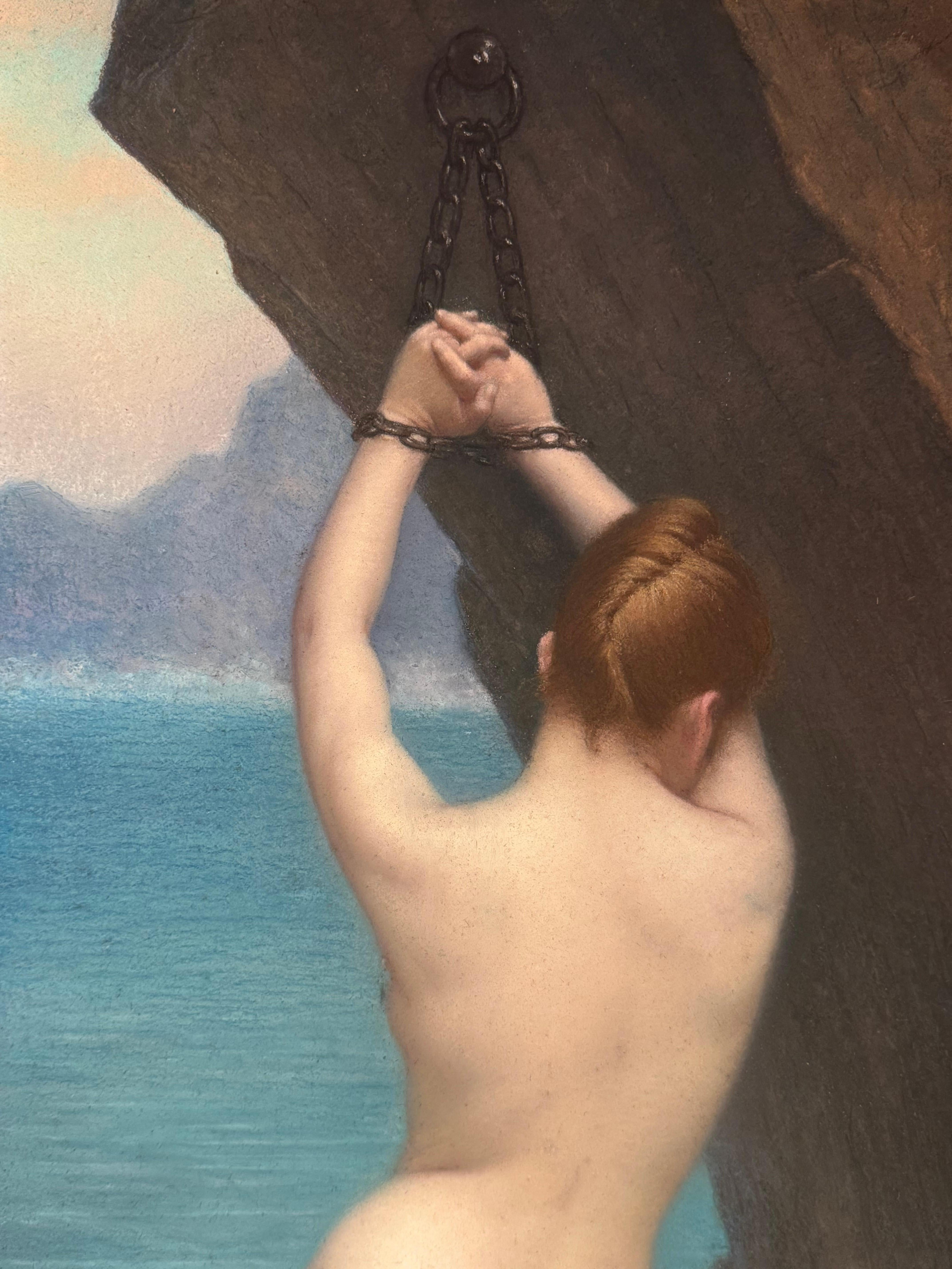 Français Andromède enchaînée au rocher, A. Barrè, vers 1900 en vente