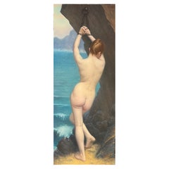 Andromeda Chained To The Rock, A. Barrè, Circa 1900